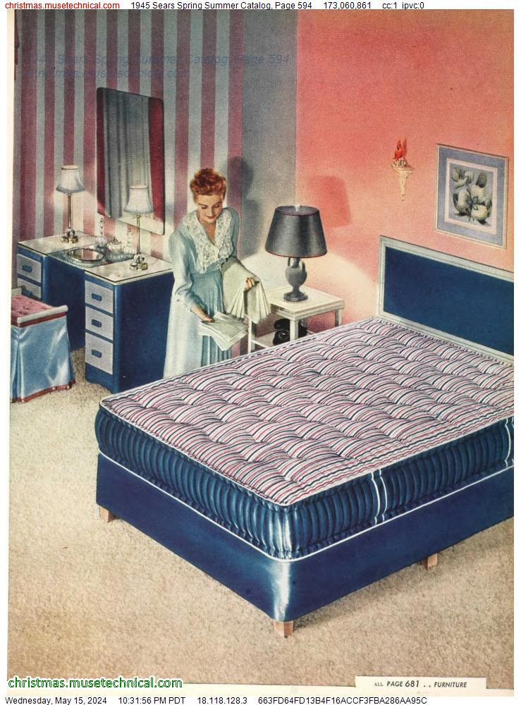 1945 Sears Spring Summer Catalog, Page 594