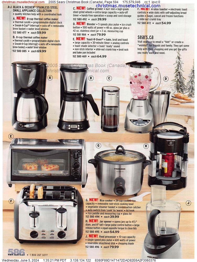 2005 Sears Christmas Book (Canada), Page 594