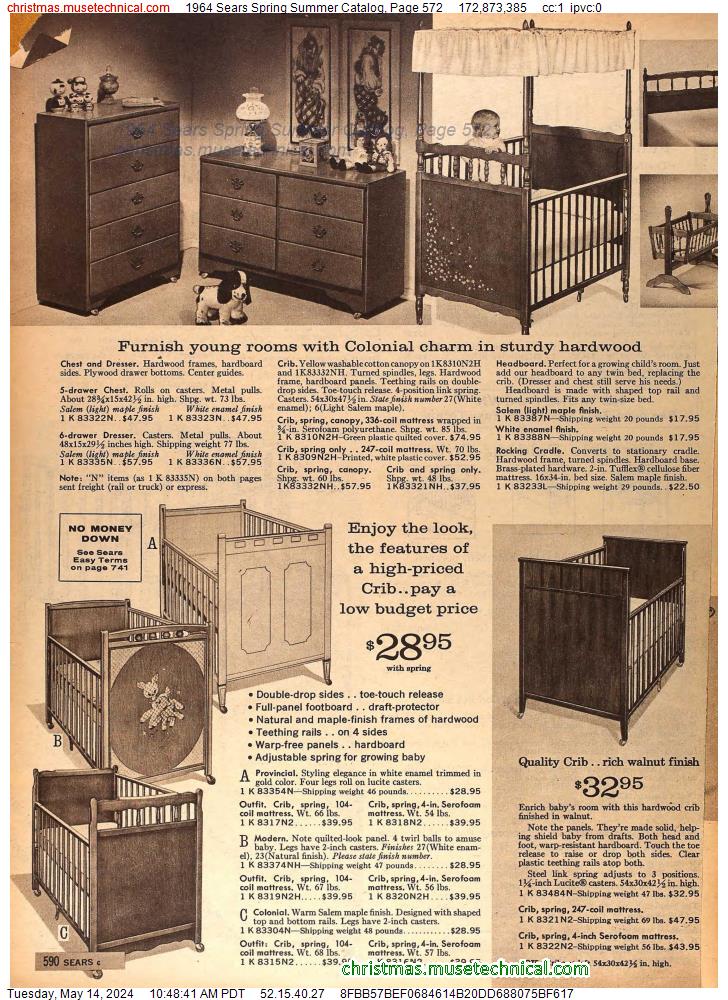 1964 Sears Spring Summer Catalog, Page 572