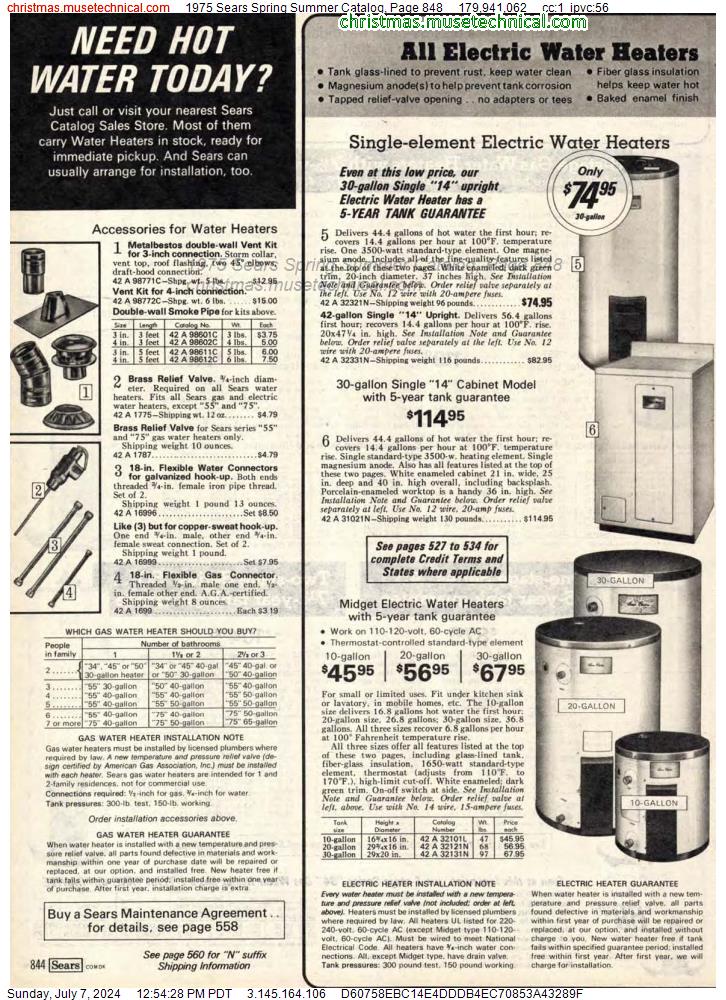 1975 Sears Spring Summer Catalog, Page 848