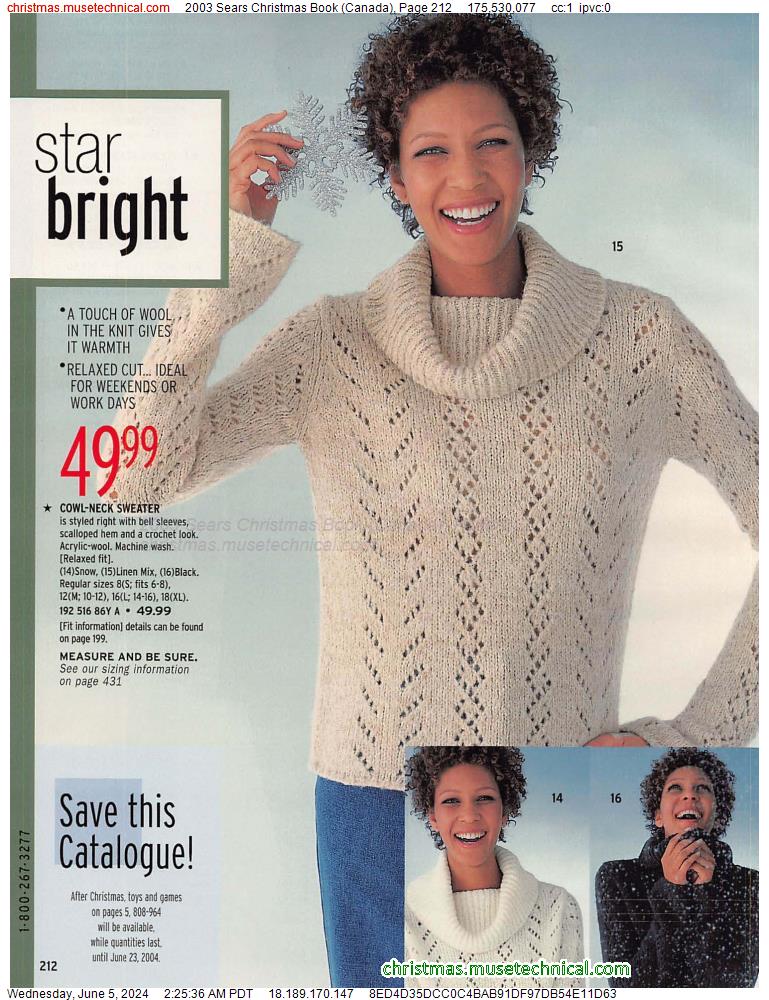 2003 Sears Christmas Book (Canada), Page 212