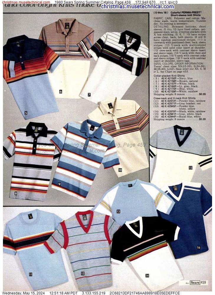 1980 Sears Spring Summer Catalog, Page 459