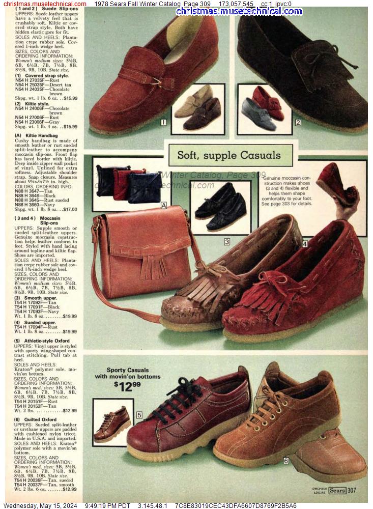 1978 Sears Fall Winter Catalog, Page 309