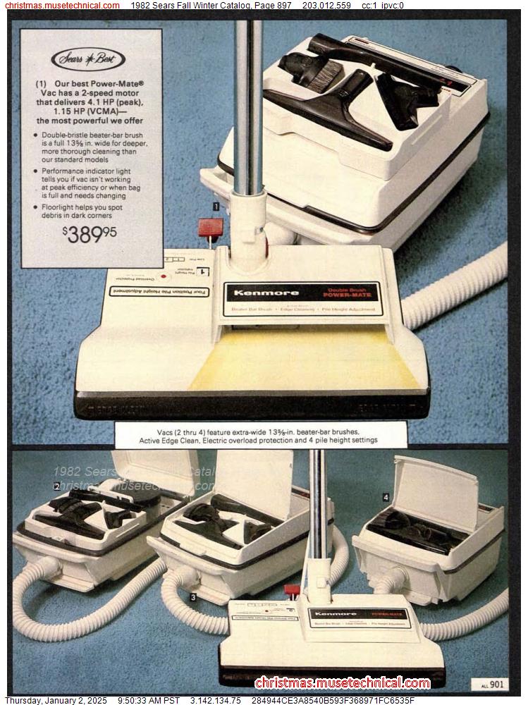 1982 Sears Fall Winter Catalog, Page 897