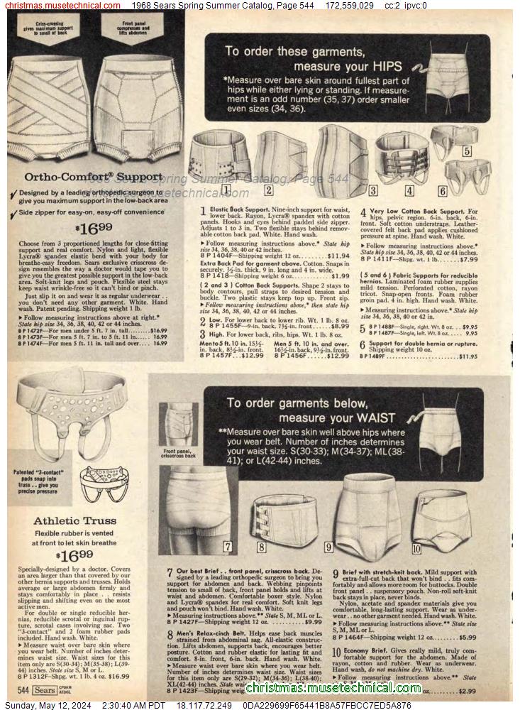 1968 Sears Spring Summer Catalog, Page 544