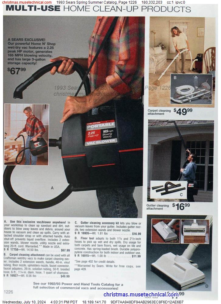 1993 Sears Spring Summer Catalog, Page 1226