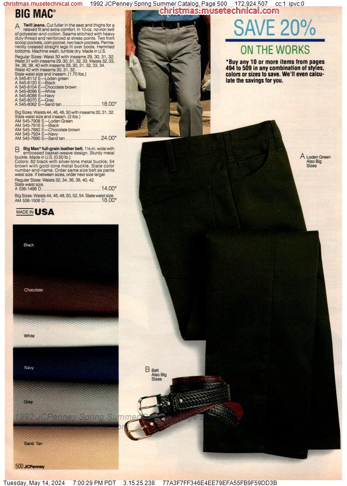 1992 JCPenney Spring Summer Catalog, Page 500