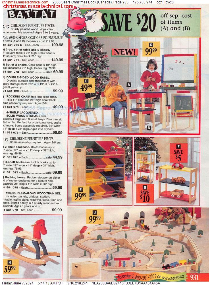 2000 Sears Christmas Book (Canada), Page 935
