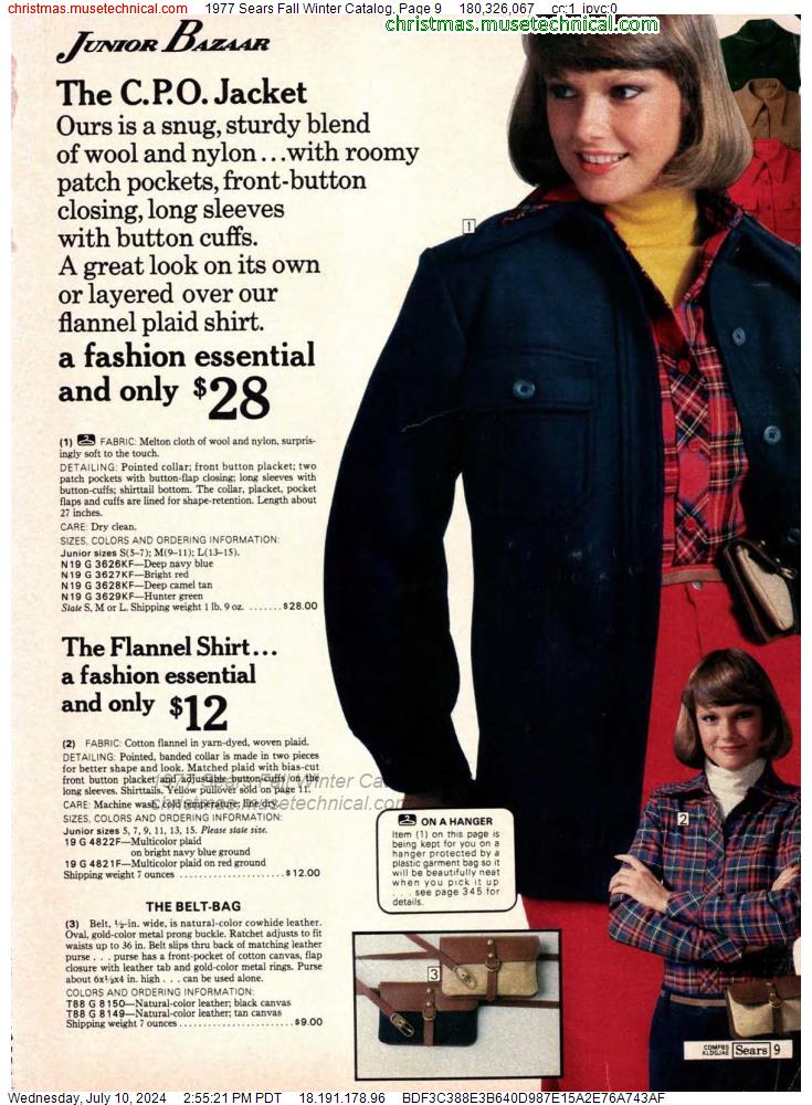 1977 Sears Fall Winter Catalog, Page 9