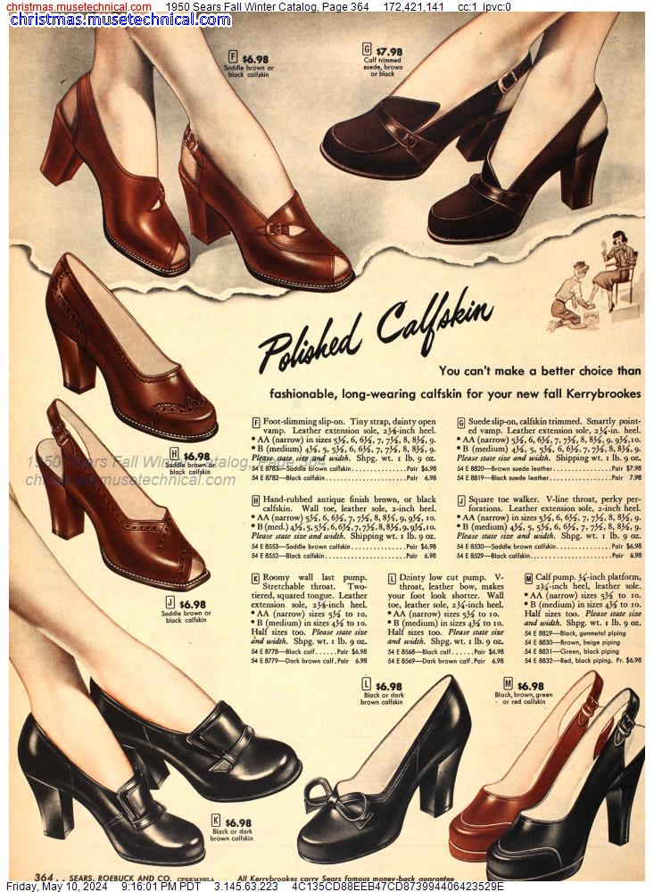 1950 Sears Fall Winter Catalog, Page 364