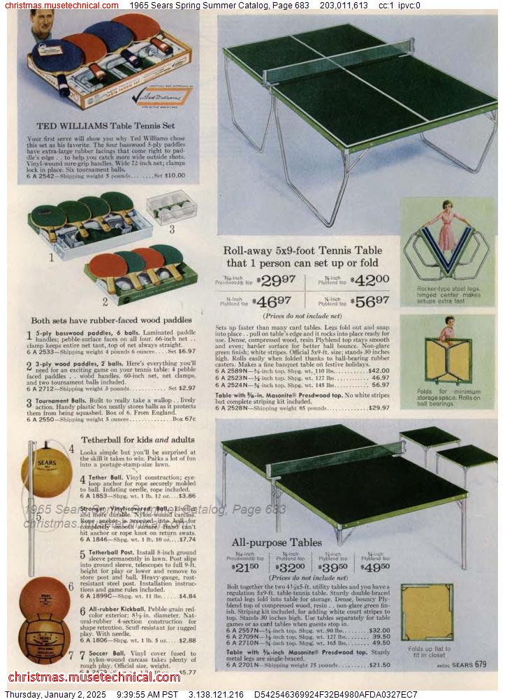 1965 Sears Spring Summer Catalog, Page 683