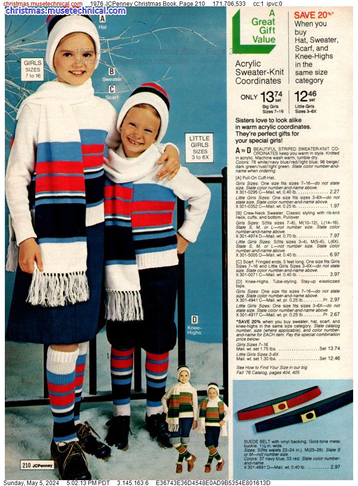 1976 JCPenney Christmas Book, Page 210