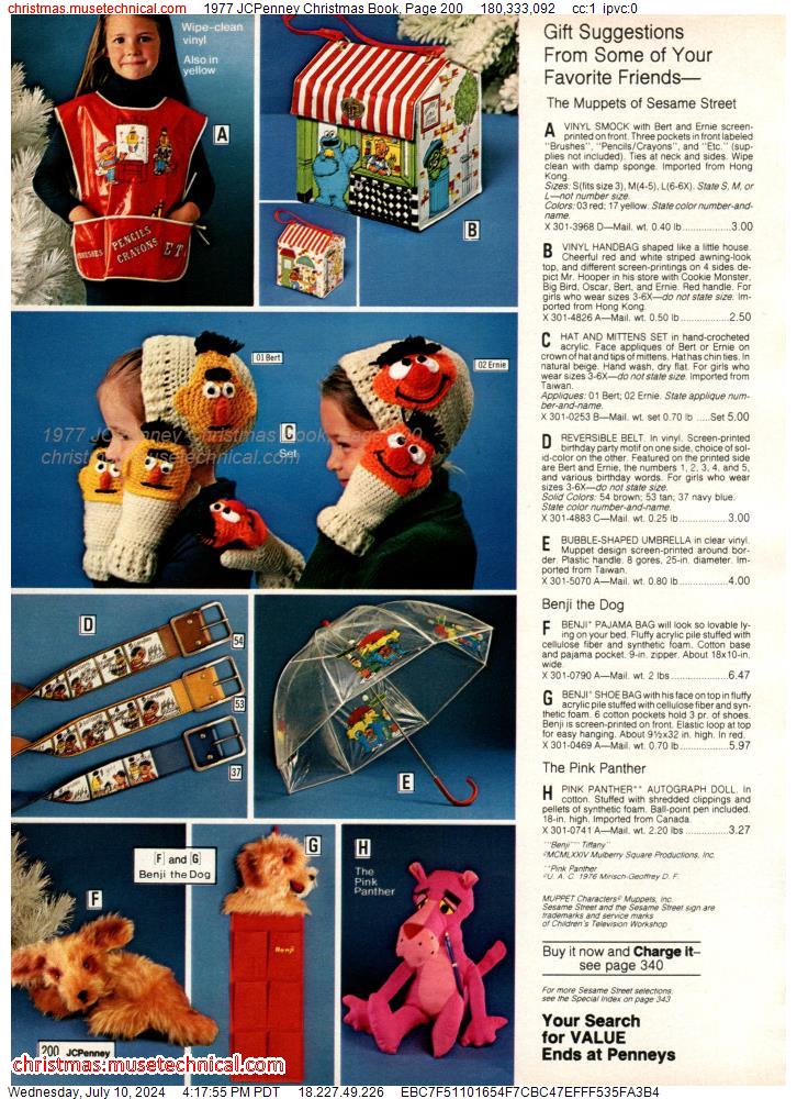 1977 JCPenney Christmas Book, Page 200