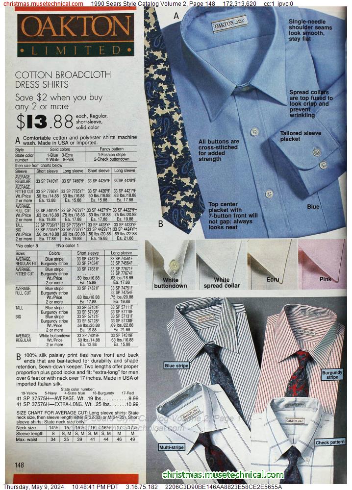 1990 Sears Style Catalog Volume 2, Page 148
