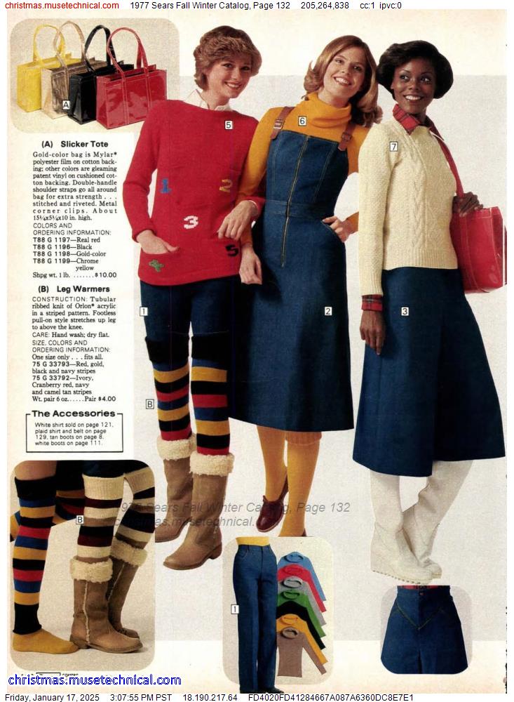 1977 Sears Fall Winter Catalog, Page 132