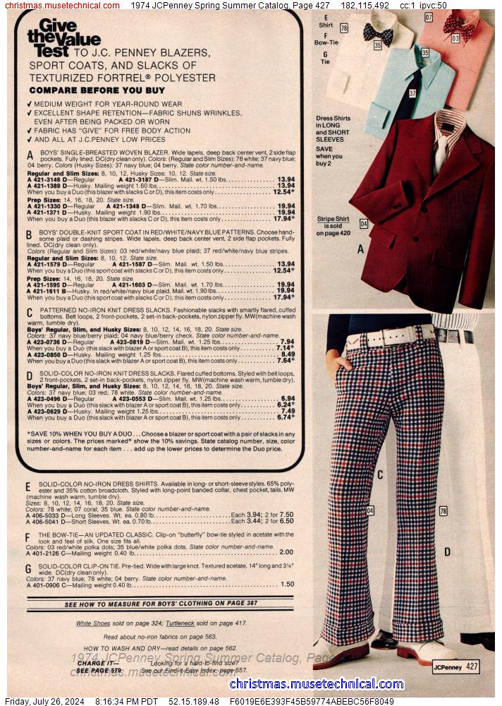 1974 JCPenney Spring Summer Catalog, Page 427