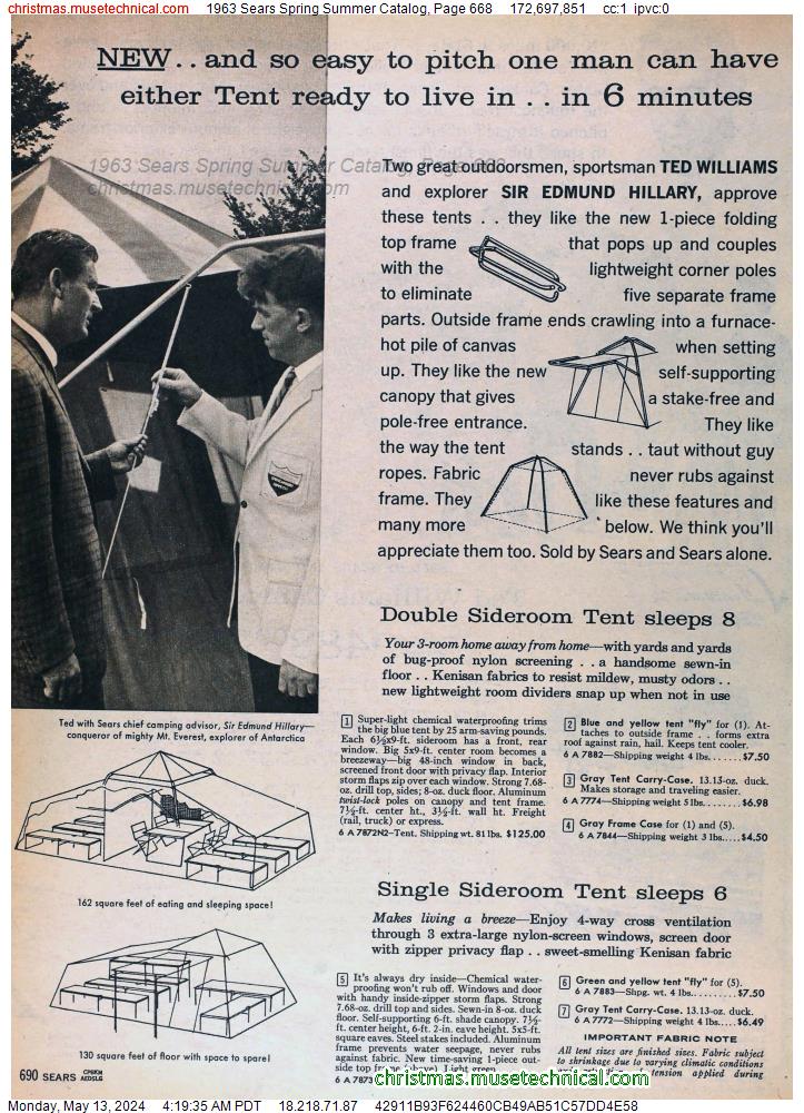 1963 Sears Spring Summer Catalog, Page 668