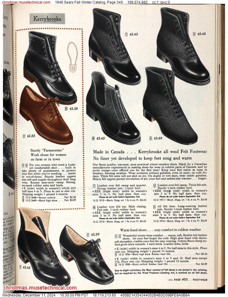 1946 Sears Fall Winter Catalog, Page 349