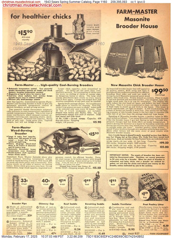 1943 Sears Spring Summer Catalog, Page 1160