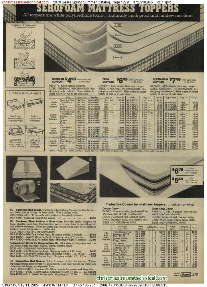1979 Sears Spring Summer Catalog, Page 1279