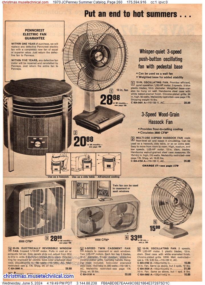 1970 JCPenney Summer Catalog, Page 260