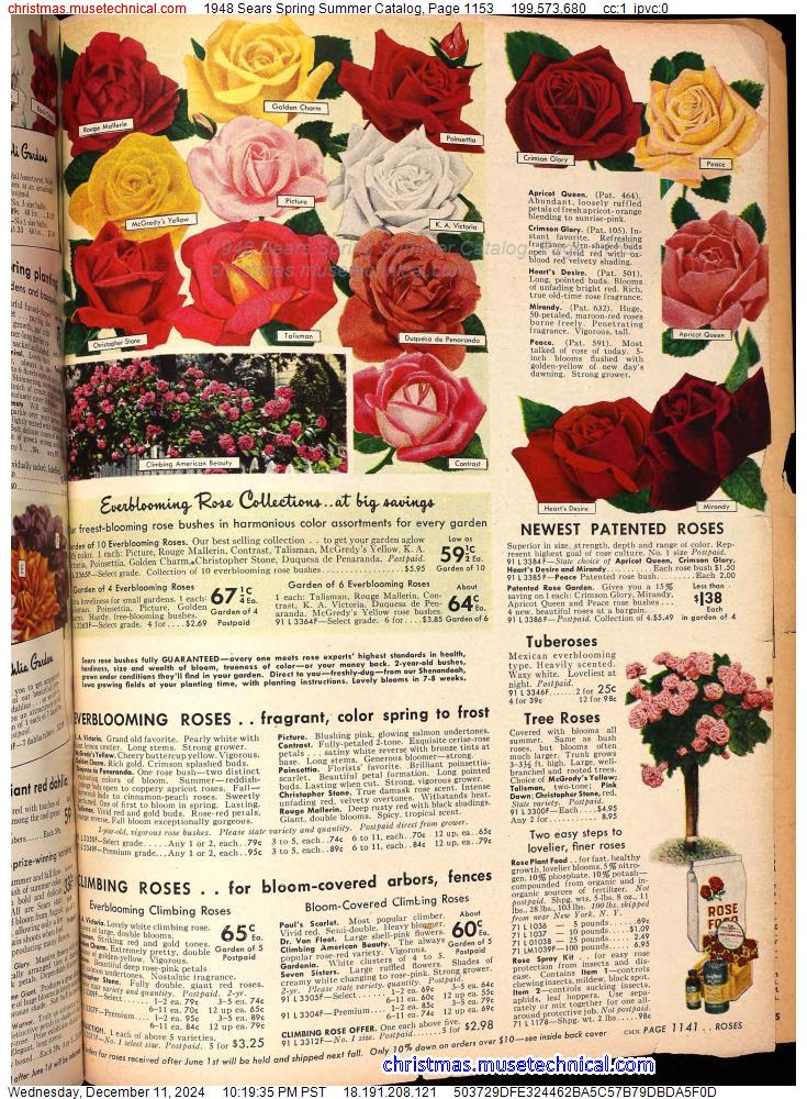 1948 Sears Spring Summer Catalog, Page 1153