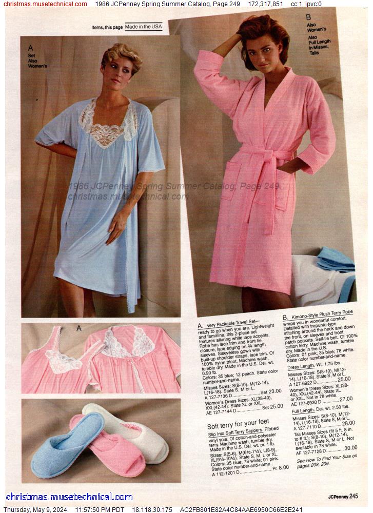 1986 JCPenney Spring Summer Catalog, Page 249