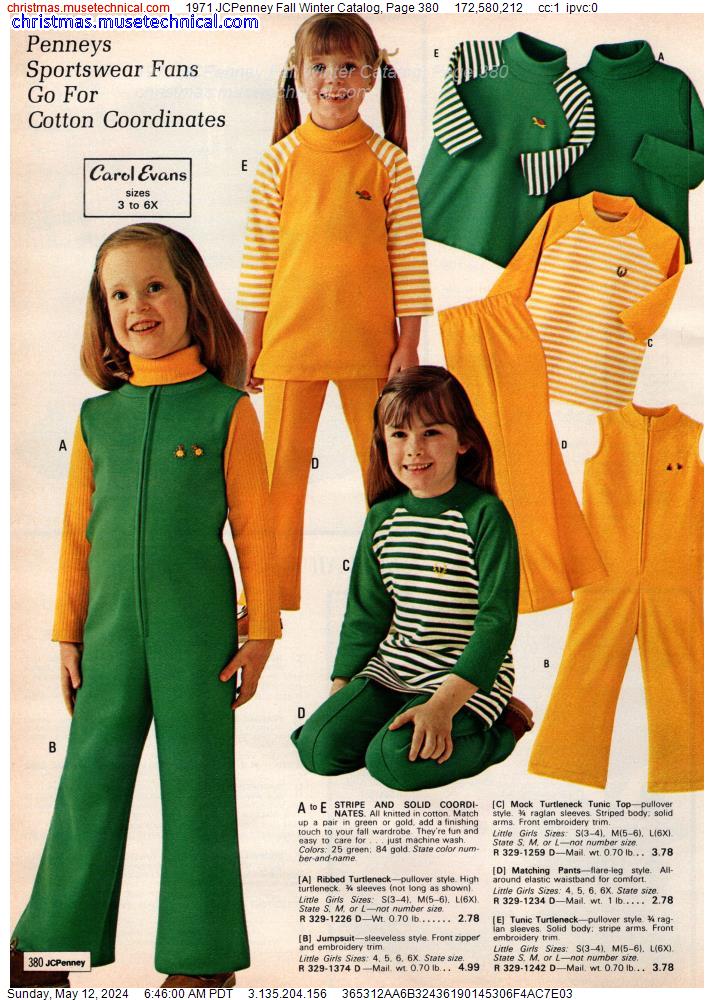 1971 JCPenney Fall Winter Catalog, Page 380