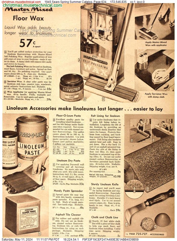 1945 Sears Spring Summer Catalog, Page 634