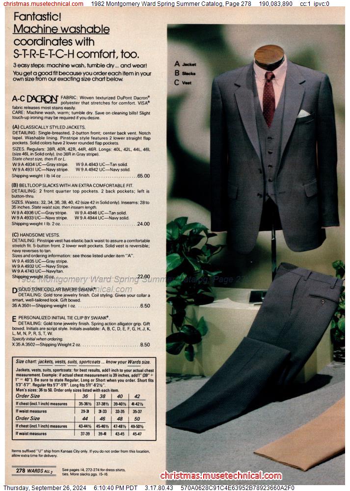 1982 Montgomery Ward Spring Summer Catalog, Page 278