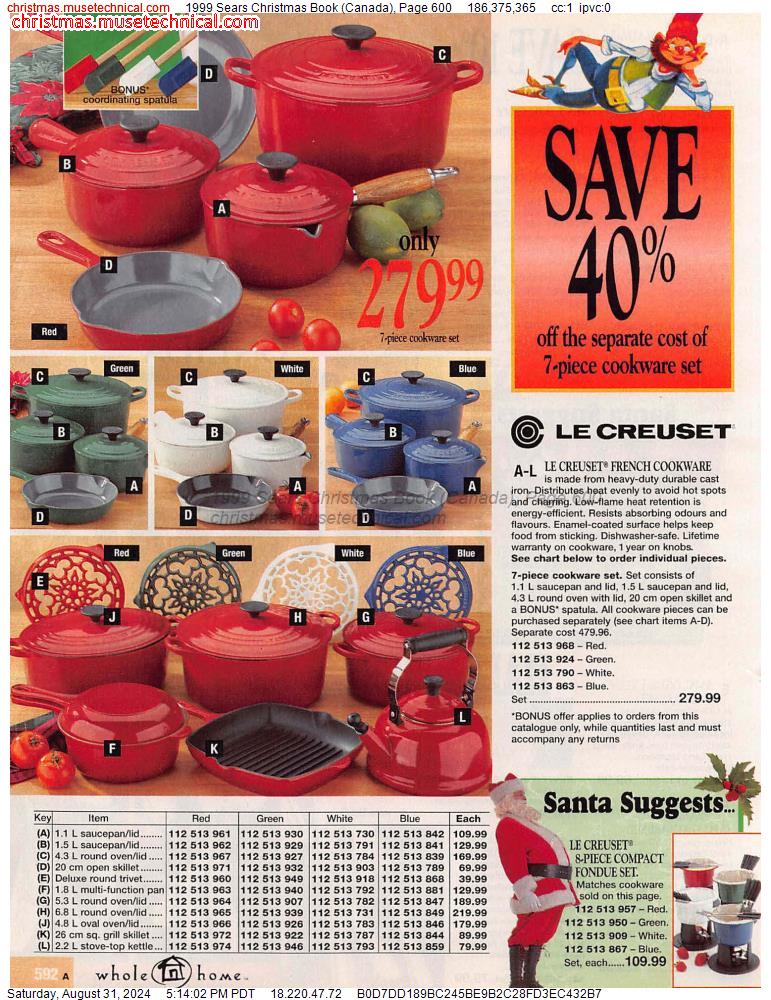 1999 Sears Christmas Book (Canada), Page 600