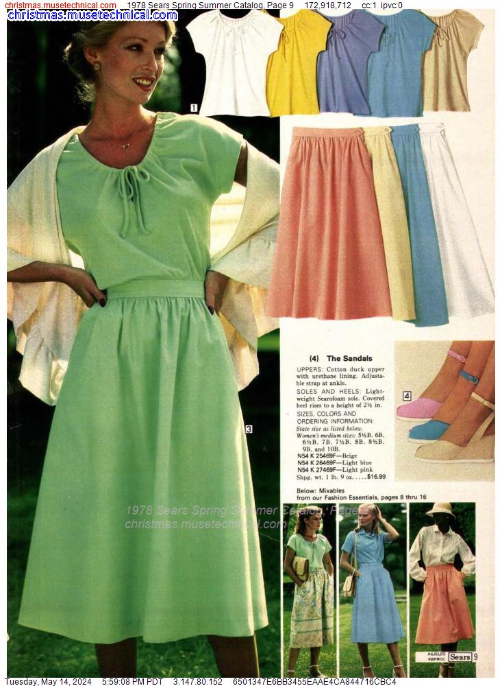 1978 Sears Spring Summer Catalog, Page 9