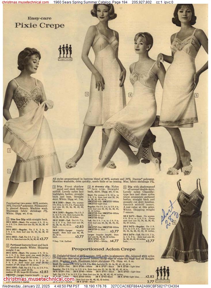 1960 Sears Spring Summer Catalog, Page 194