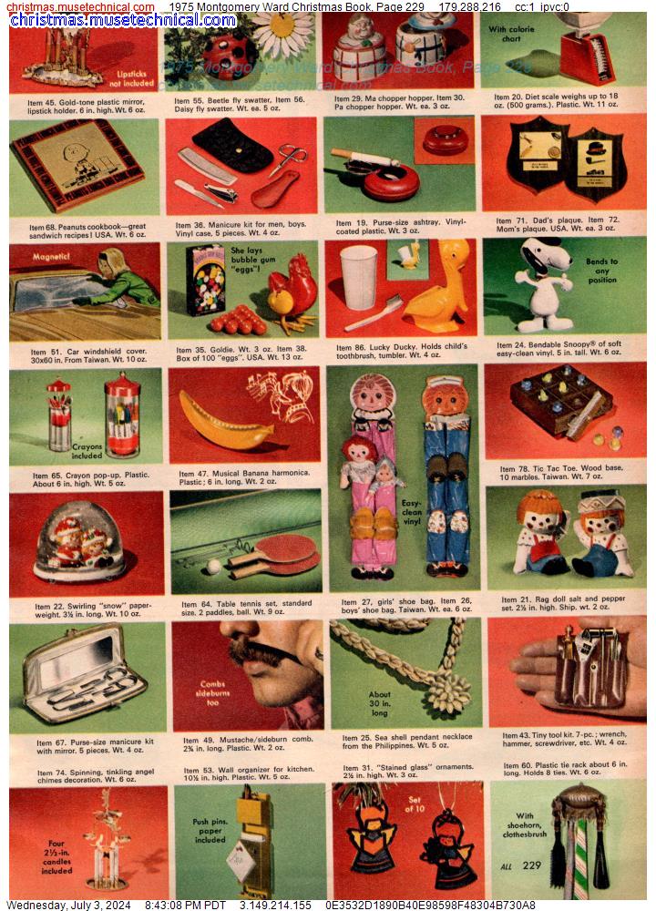1975 Montgomery Ward Christmas Book, Page 229