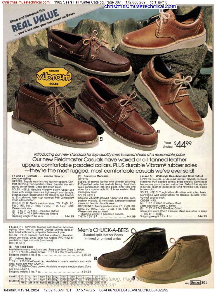 1982 Sears Fall Winter Catalog, Page 307