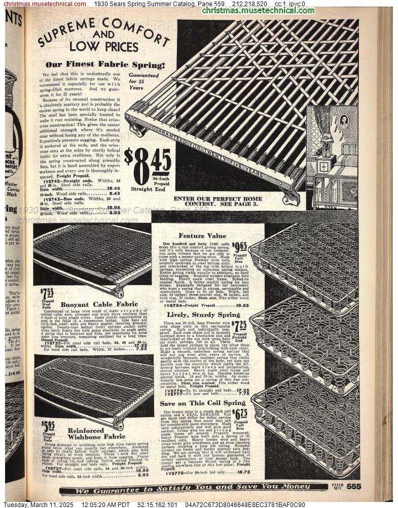 1930 Sears Spring Summer Catalog, Page 559