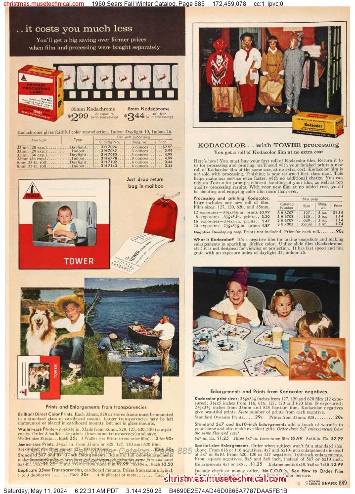 1960 Sears Fall Winter Catalog, Page 885