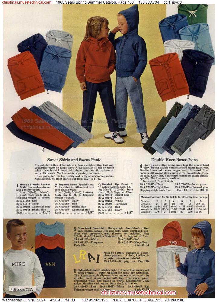 1965 Sears Spring Summer Catalog, Page 460