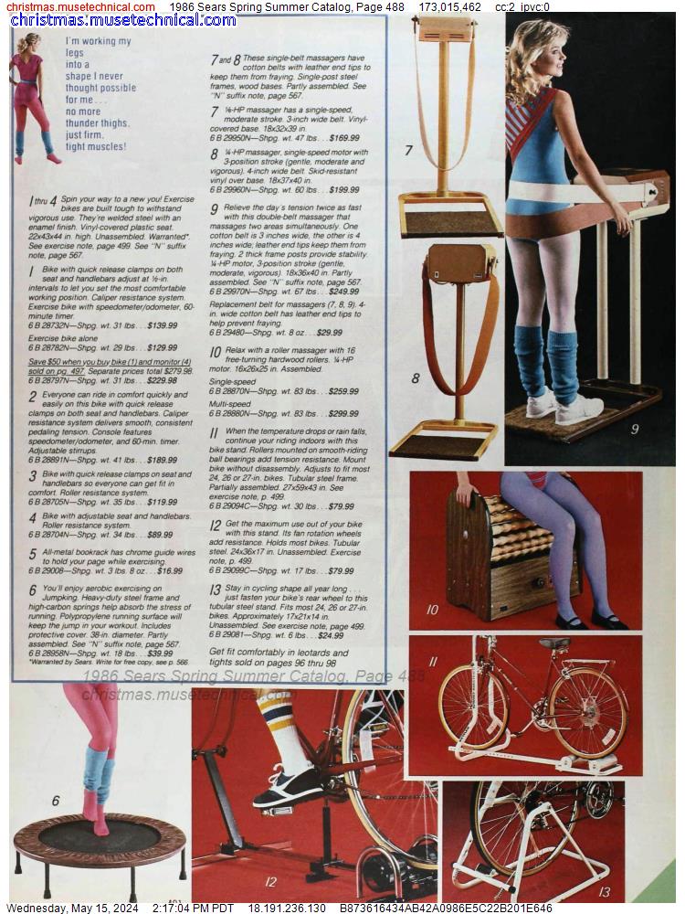 1986 Sears Spring Summer Catalog, Page 488