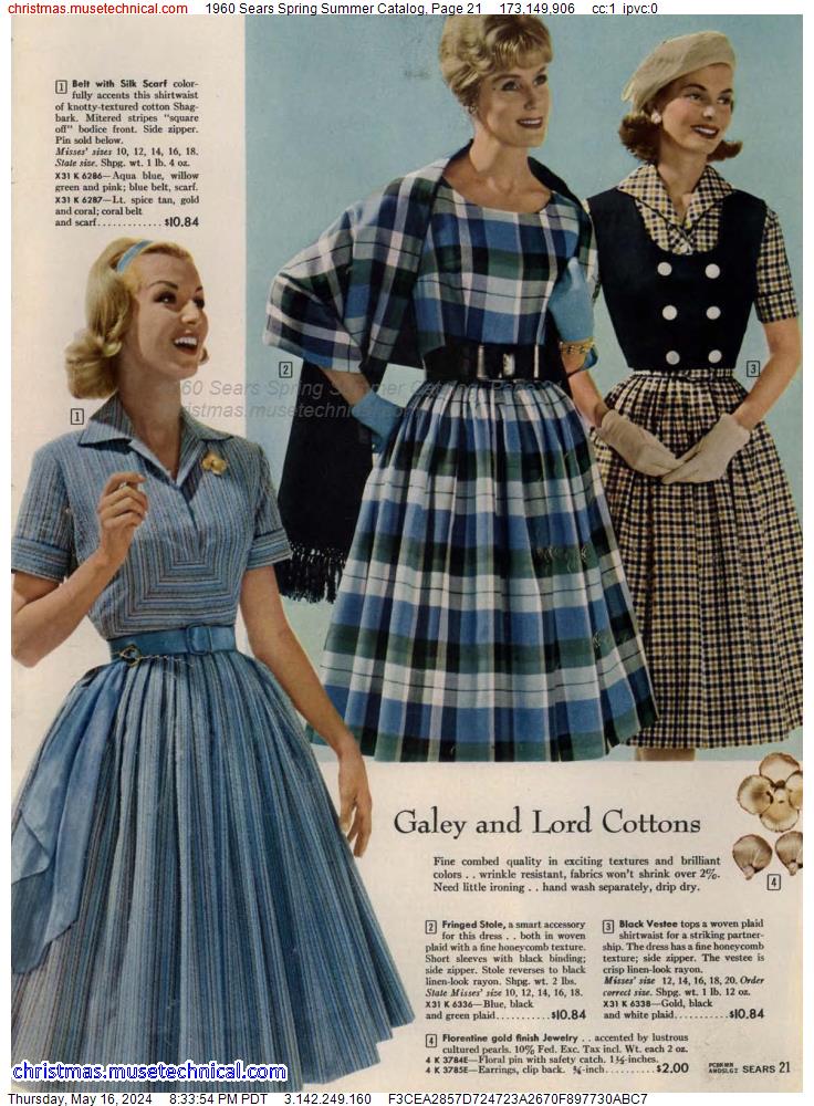 1960 Sears Spring Summer Catalog, Page 21