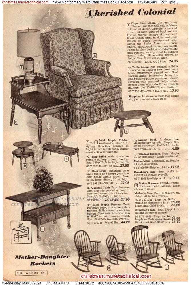 1959 Montgomery Ward Christmas Book, Page 520