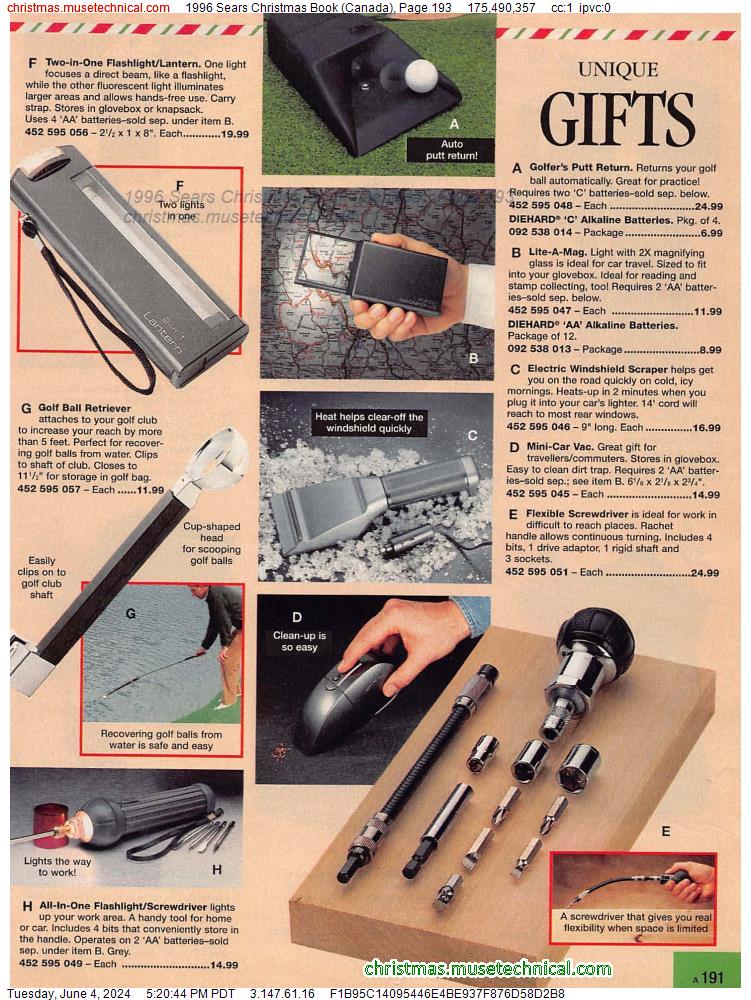 1996 Sears Christmas Book (Canada), Page 193