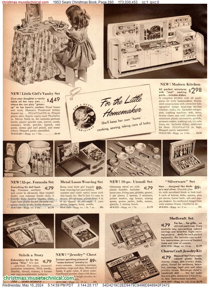 1953 Sears Christmas Book, Page 280