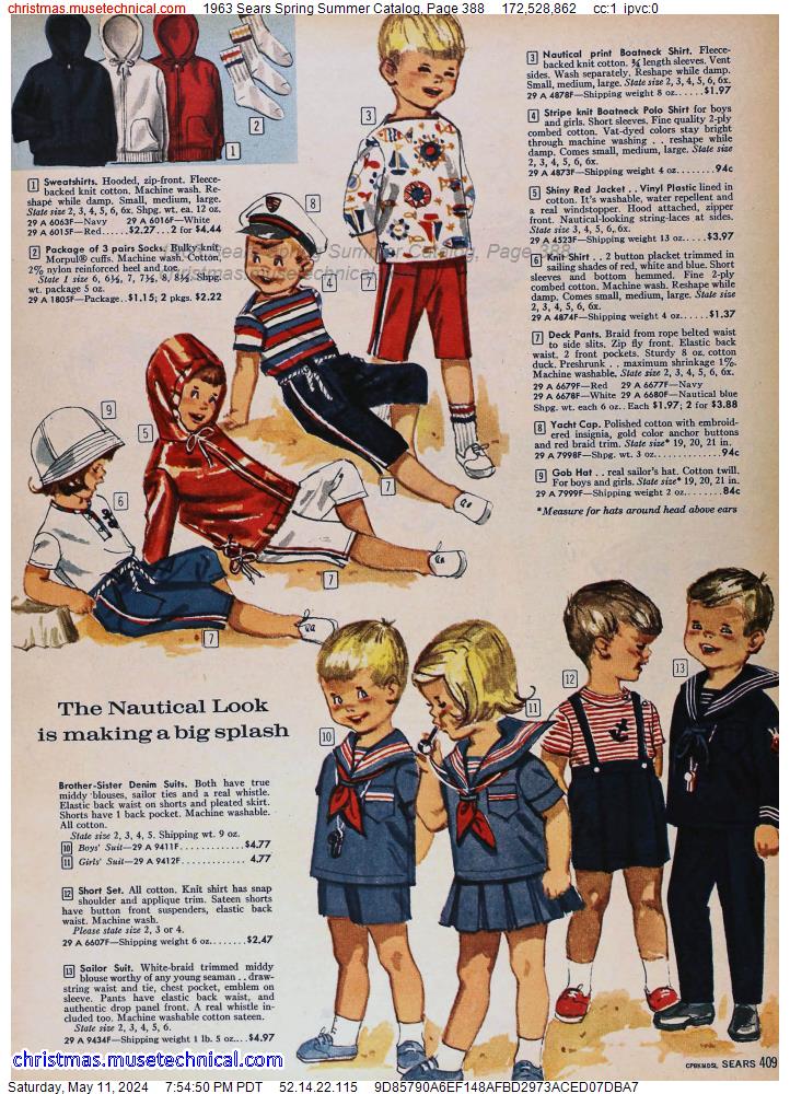 1963 Sears Spring Summer Catalog, Page 388