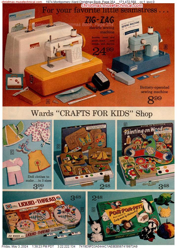 1974 Montgomery Ward Christmas Book, Page 354