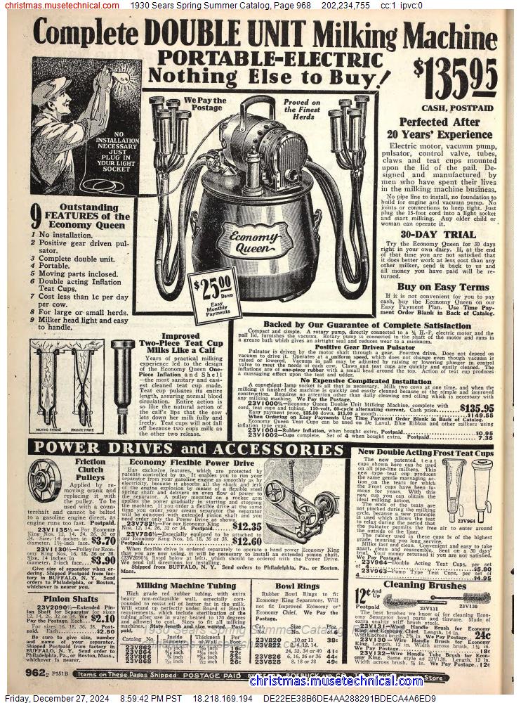 1930 Sears Spring Summer Catalog, Page 968