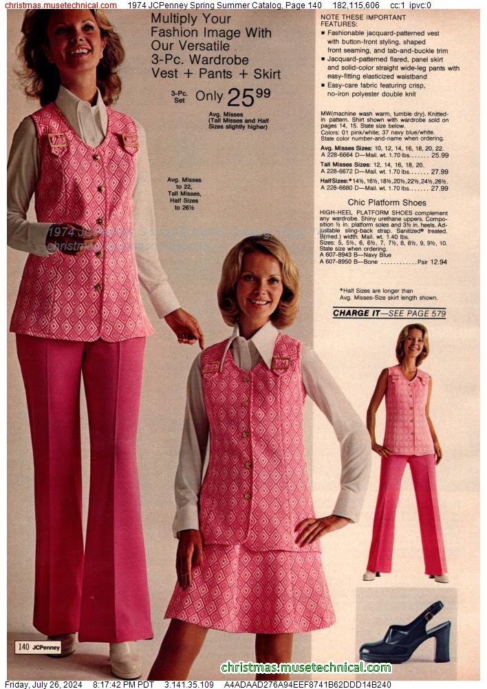 1974 JCPenney Spring Summer Catalog, Page 140