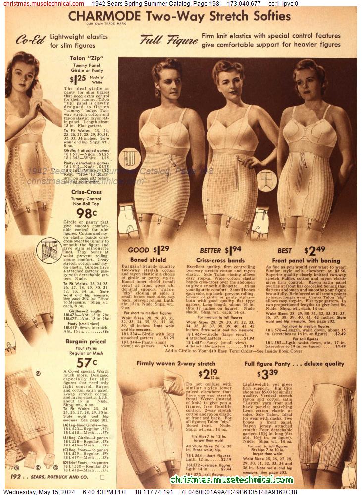 1942 Sears Spring Summer Catalog, Page 198