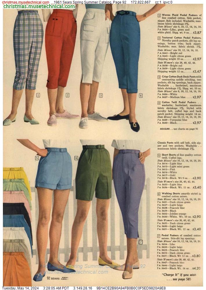 1961 Sears Spring Summer Catalog, Page 92
