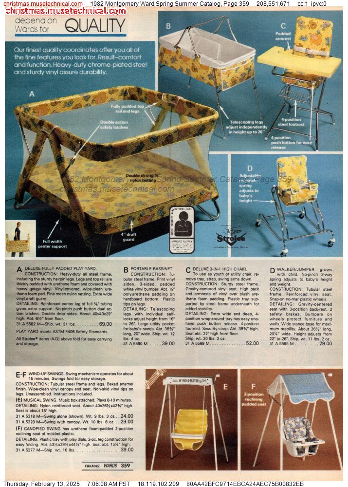 1982 Montgomery Ward Spring Summer Catalog, Page 359